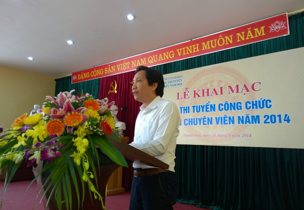 Lễ khai mạc kỳ thi tuyển công chức năm 2014 của UBND tỉnh Thanh Hóa