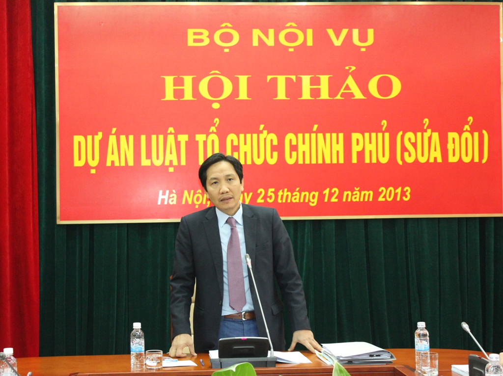 Hội thảo Dự án Luật Tổ chức Chính phủ (sửa đổi)