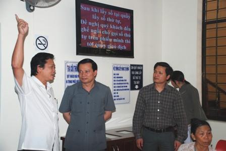 bộ trưởng làm việc tại bộ phận một cửa thị xã bà rịa