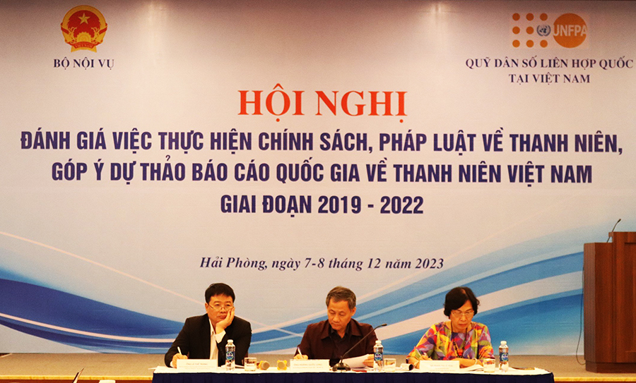 Một số hình ảnh Hội nghị đánh giá việc thực hiện chính sách, pháp luật về Thanh niên, góp ý dự thảo Báo cáo quốc gia về Thanh niên Việt Nam giai đoạn 2019 - 2022