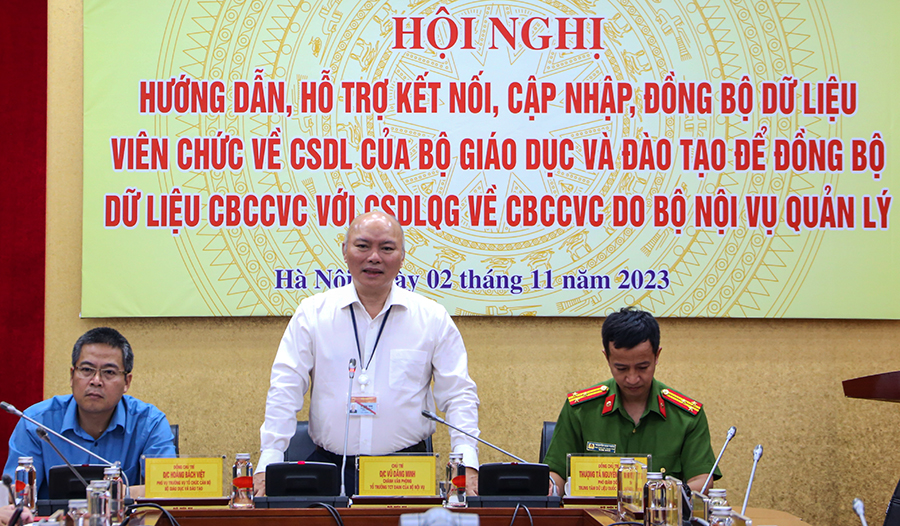 Hội nghị hướng dẫn, hỗ trợ kết nối, cập nhật, đồng bộ dữ liệu viên chức về Cơ sở dữ liệu của Bộ Giáo dục và Đào tạo