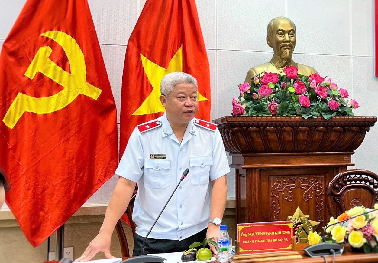 Công bố quyết định thanh tra tại UBND tỉnh Tiền Giang