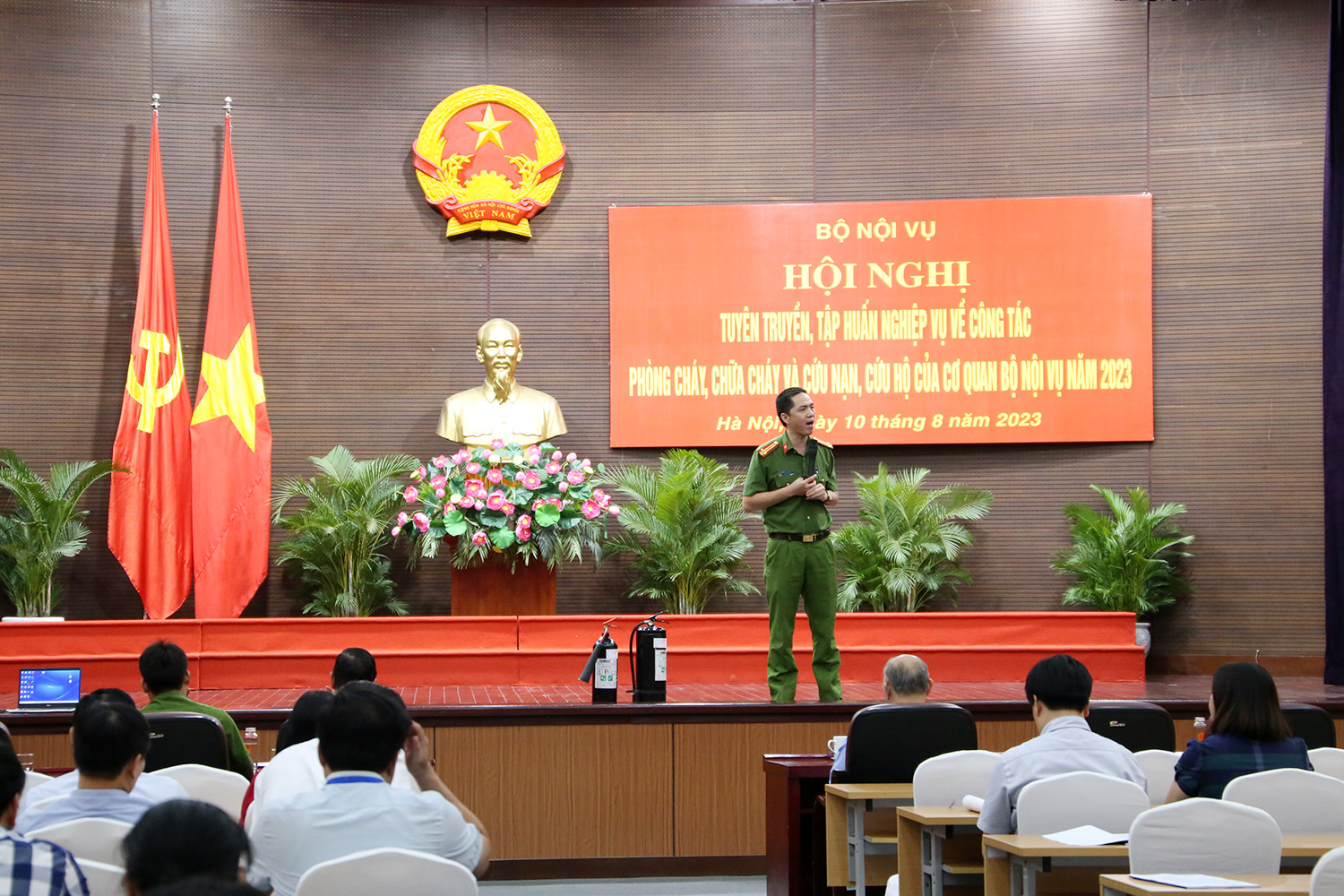 Hội nghị tập huấn công tác phòng cháy, chữa cháy và cứu nạn, cứu hộ của cơ quan Bộ Nội vụ năm 2023