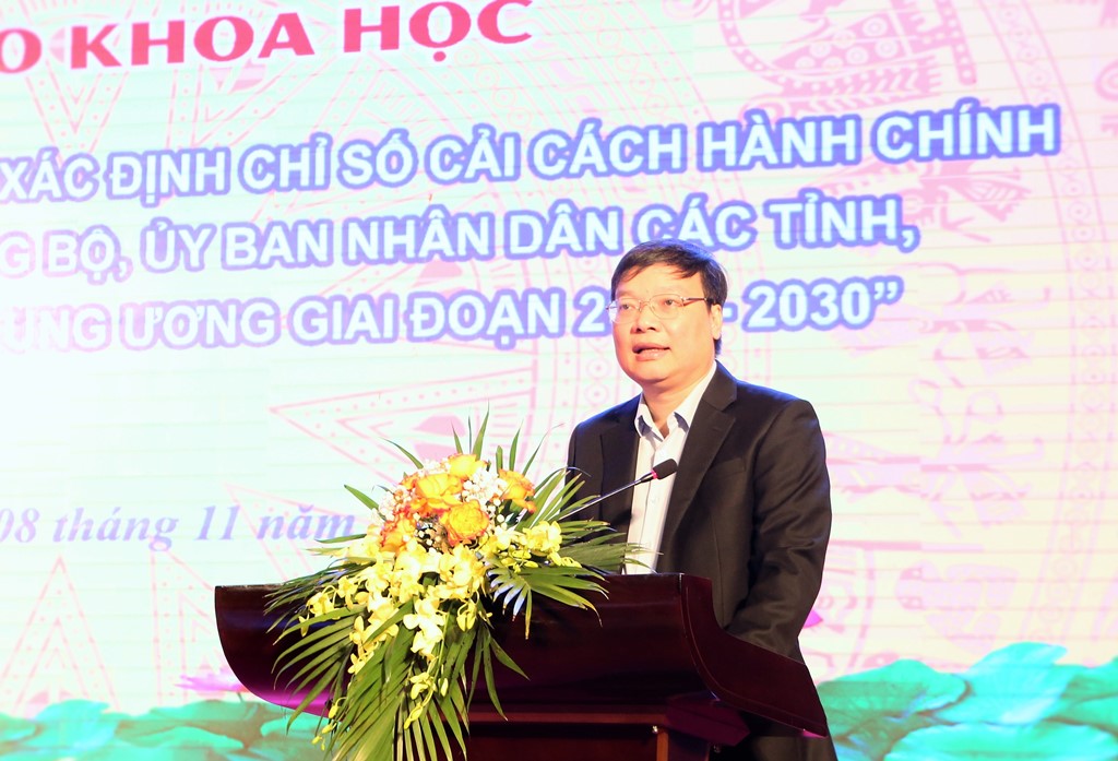 Hội thảo khoa học góp ý sửa đổi, bổ sung Đề án “Xác định chỉ số cải cách hành chính của các Bộ, cơ quan ngang Bộ, UBND tỉnh, thành phố trực thuộc Trung ương” giai đoạn 2022-2030