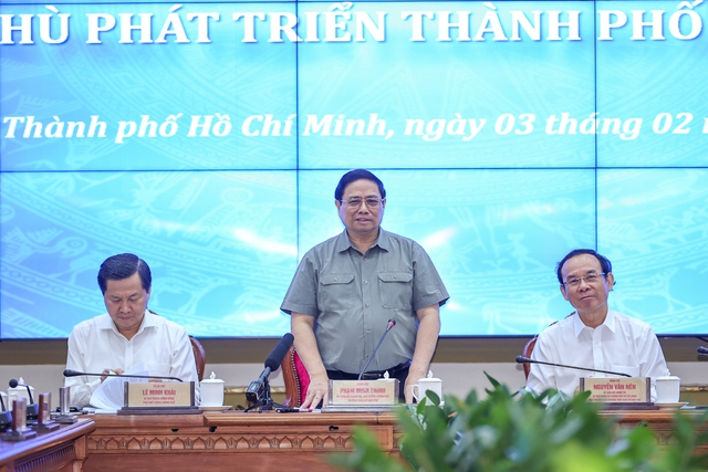 Thủ tướng Chính phủ: Phân cấp tối đa cho TPHCM, triển khai Nghị quyết 98 nhanh hơn, hiệu quả hơn