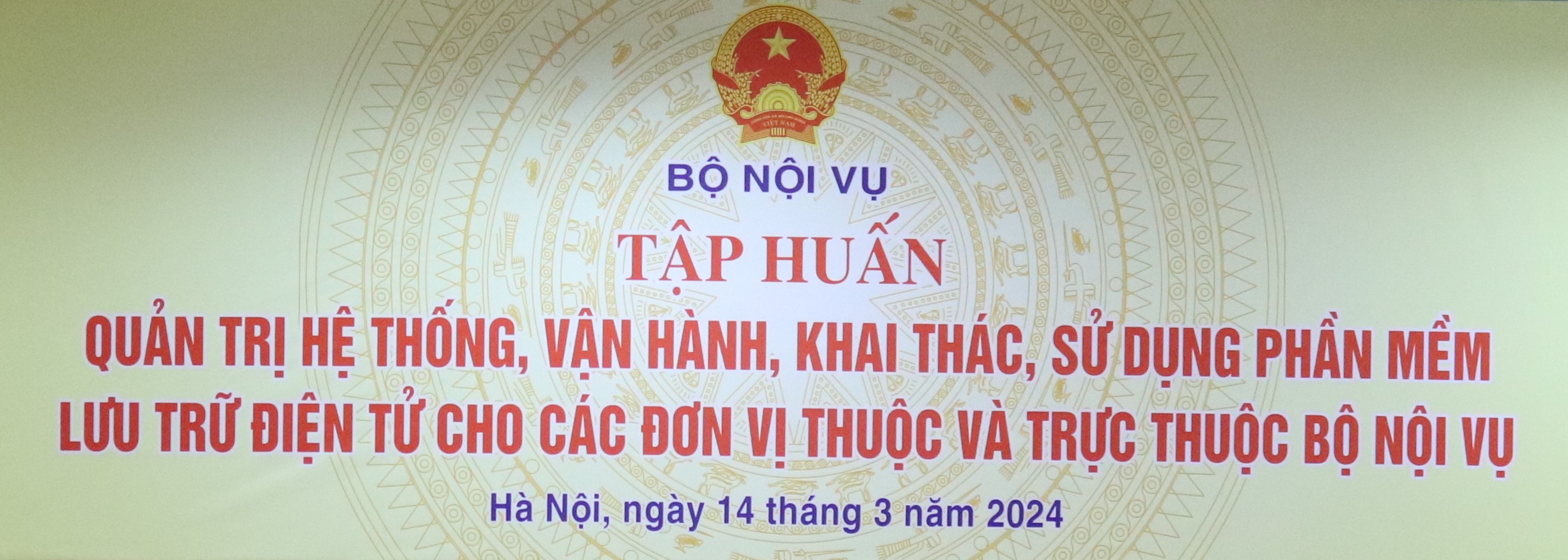 Tập huấn phần mềm lưu trữ điện tử cơ quan cho các đơn vị thuộc và trực thuộc Bộ Nội vụ năm 2024