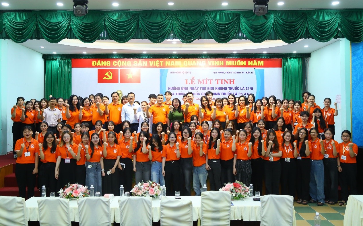 Hơn 250 đại biểu dự mít tinh phòng, chống tác hại của thuốc lá tại Thành phố Hồ Chí Minh