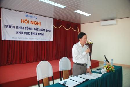 Hội nghị triển khai công tác năm 2009 khu vực phía Nam và Quyết định số 195/QĐ-BNV ngày 27/02/2009 của Bộ trưởng Bộ Nội vụ quy định chức năng, nhiệm vụ, quyền hạn và tổ chức Cơ quan Đại diện Bộ Nội vụ tại thành phố Hồ Chí Minh.
