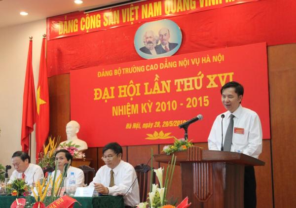 Đại hội Đảng bộ Trường Cao đẳng Nội vụ Hà Nội nhiệm kỳ 2010 - 2015