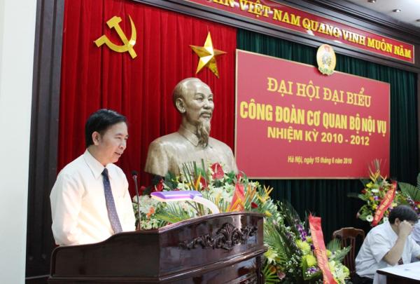 Đại hội đại biểu Công đoàn cơ quan Bộ Nội vụ nhiệm kỳ 2010 - 2012