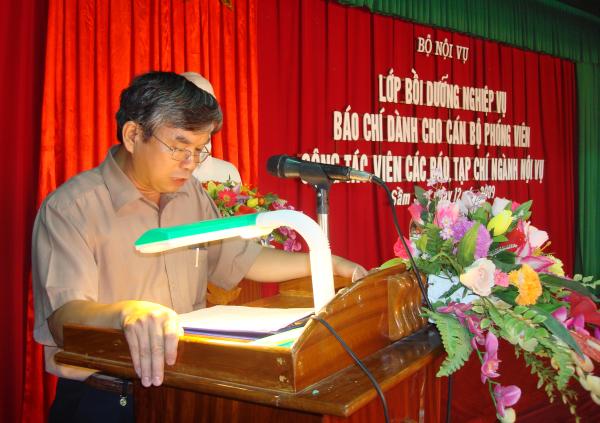 Lớp bồi dưỡng ngiệp vụ báo chí dành cho cán bộ, phóng viên, cộng tác viên các Tạp chí, Trang thông tin điện tử ngành Nội vụ