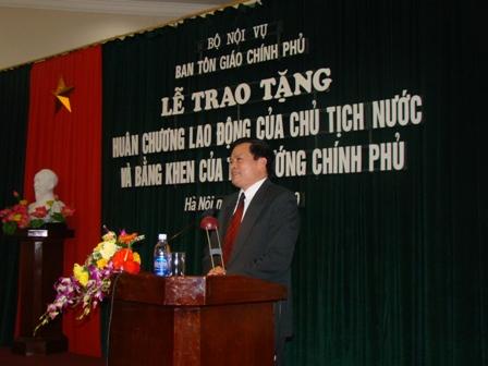 Lễ trao tặng Huân chương Lao động của Chủ tịch nước và Bằng khen của Thủ tướng Chính phủ