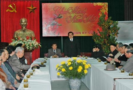 Bộ Nội vụ tổ chức Buổi gặp mặt và chúc tết cán bộ, công chức, viên chức, nhân viên hưu trí khối cơ quan Bộ