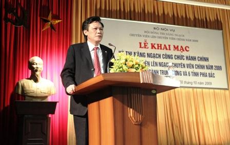 Bộ Nội vụ tổ chức Kỳ thi nâng ngạch Công chức hành chính từ ngạch Chuyên viên lên ngạch Chuyên viên chính năm 2009 (Đợt 2, khối Bộ, ngành Trung ương và 6 tỉnh phía Bắc) 