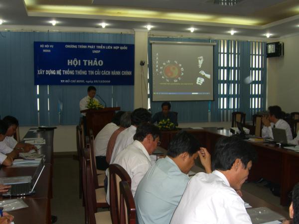 Hội thảo “Xây dựng hệ thống thông tin cải cách hành chính” tại thành phố Hồ Chí Minh 