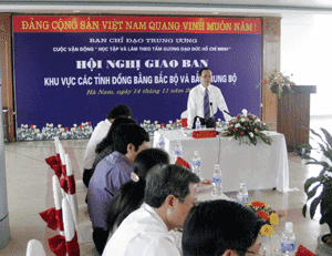 Việc triển khai các nội dung của Cuộc vận động “Học tập và làm theo tấm gương đạo đức Hồ Chí Minh” đã đi vào chiều sâu, hiệu quả, thiết thực 