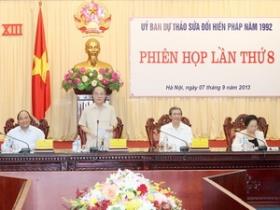 Ủy ban Dự thảo sửa đổi Hiến pháp họp Phiên thứ tám