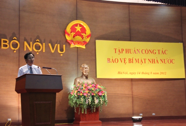 Lớp tập huấn công tác bảo vệ bí mật nhà nước