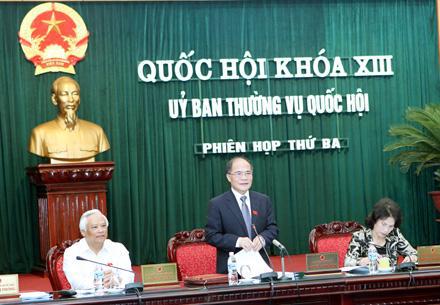 Ủy ban Thường vụ Quốc hội khai mạc phiên họp thứ ba