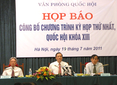 Kỳ họp thứ nhất Quốc hội khóa XIII tập trung vào công tác tổ chức, nhân sự