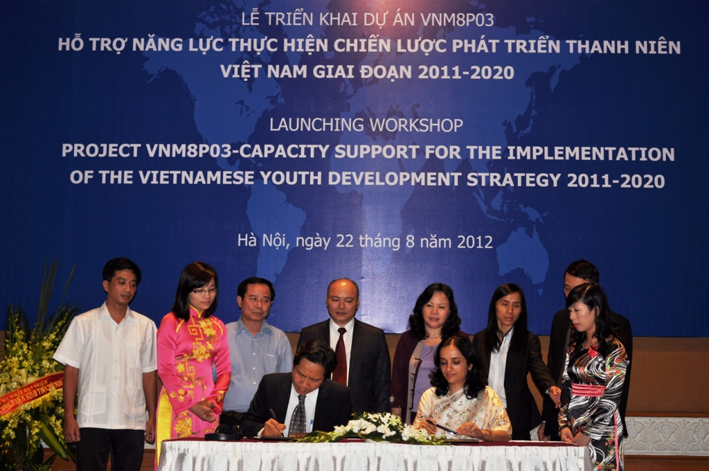 Lễ triển khai Dự án VNM8P03: “Hỗ trợ năng lực thực hiện Chiến lược Phát triển thanh niên Việt Nam giai đoạn 2011-2020”