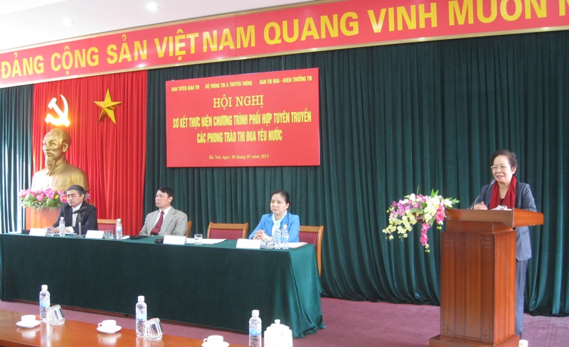 Hội nghị sơ kết thực hiện chương trình phối hợp tuyên truyền các phong trào thi đua yêu nước