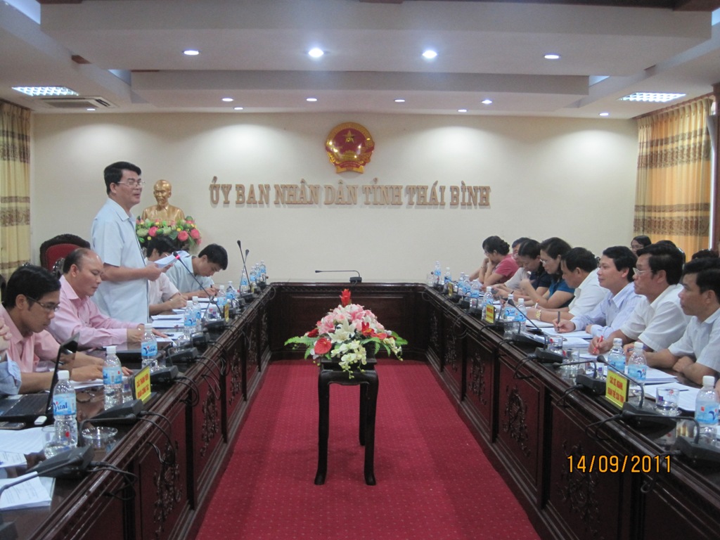 Đoàn công tác của Ủy ban quốc gia về thanh niên Việt Nam kiểm tra việc thực hiện pháp luật, chính sách thanh niên và công tác thanh niên năm 2011 tại tỉnh Thái Bình 