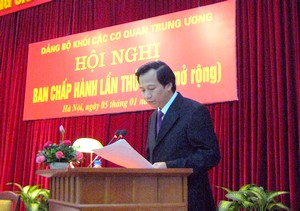 Hội nghị lần thứ 7 (mở rộng) Ban Chấp hành Đảng bộ Khối các cơ quan Trung ương