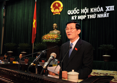 Ông Trương Tấn Sang được bầu làm Chủ tịch nước