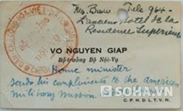 Mới phát hiện: Đại tướng và tấm các - vi - dít ở bảo tàng của Mỹ