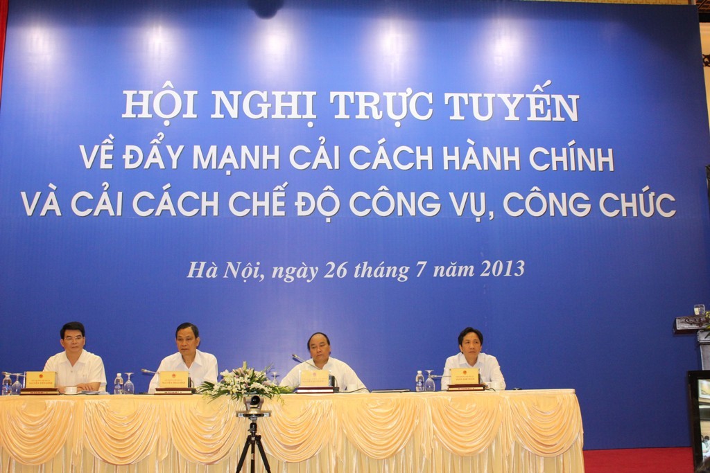 Hội nghị trực tuyến về đẩy mạnh cải cách hành chính và cải cách chế độ công vụ, công chức
