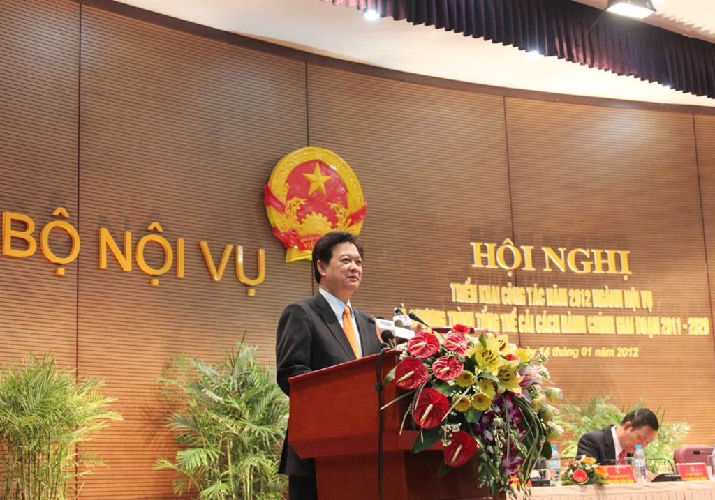 Hội nghị triển khai công tác năm 2012 ngành Nội vụ và Chương trình tổng thể cải cách hành chính giai đoạn 2011-2020