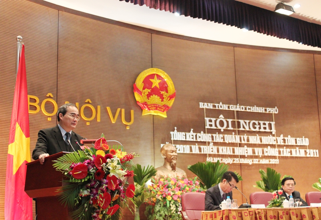 Hội nghị Tổng kết công tác quản lý nhà nước về tôn giáo năm 2010 và triển khai nhiệm vụ công tác năm 2011